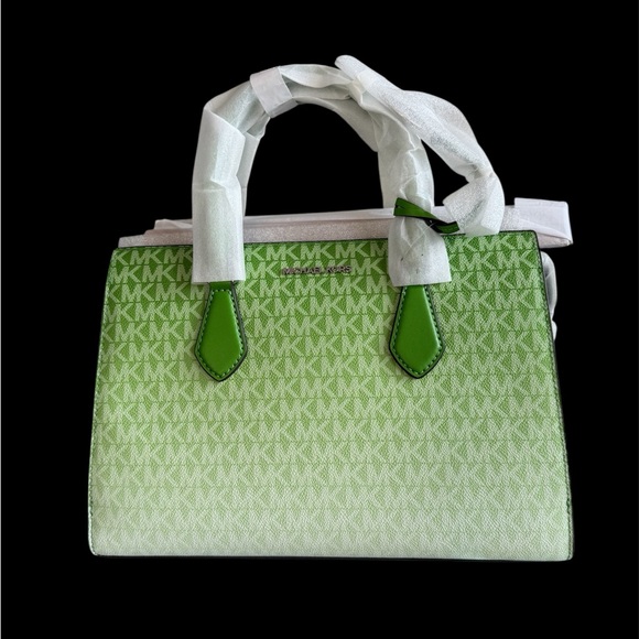 Michael Kors Handbags - NWOT/ Michael Kors Green Ombré Satchel Bag with Structured Design